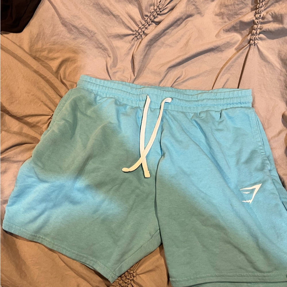Gymshark short size large baby blue